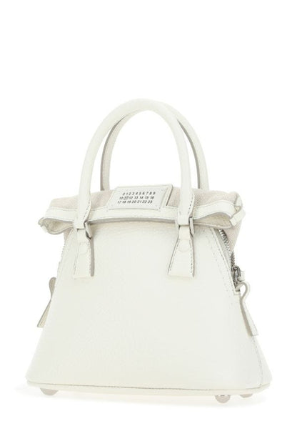 MAISON MARGIELA | Ivory leather micro 5AC handbag