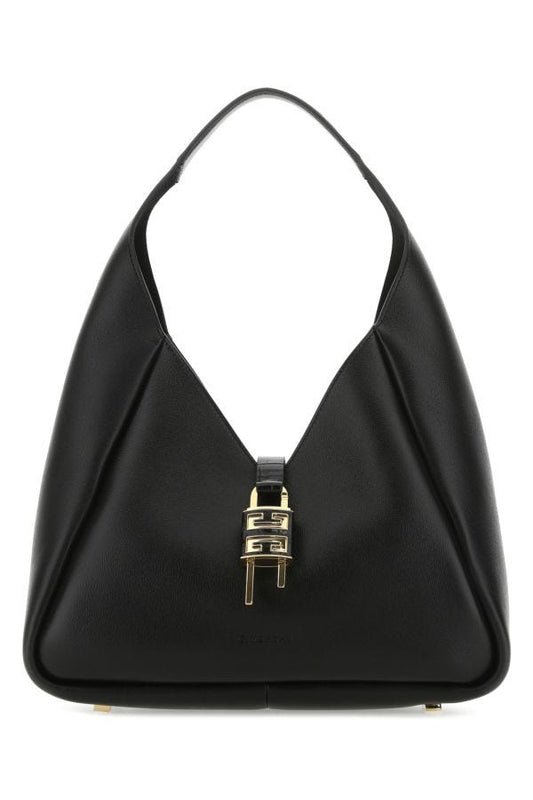 GIVENCHY | Black leather medium G-Hobo handbag