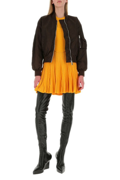 GIVENCHY | Yellow stretch viscose blend mini dress