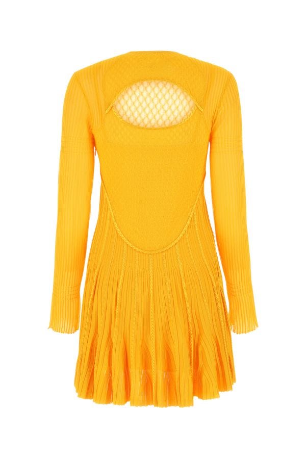 GIVENCHY | Yellow stretch viscose blend mini dress