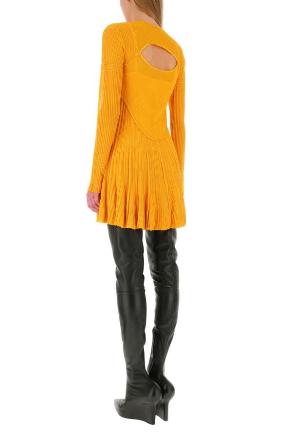 GIVENCHY | Yellow stretch viscose blend mini dress