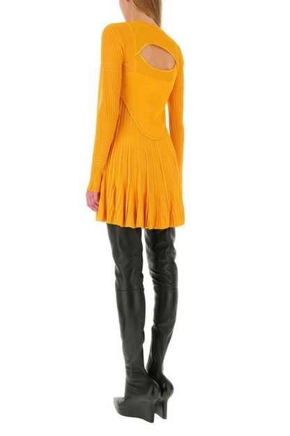 GIVENCHY | Yellow stretch viscose blend mini dress