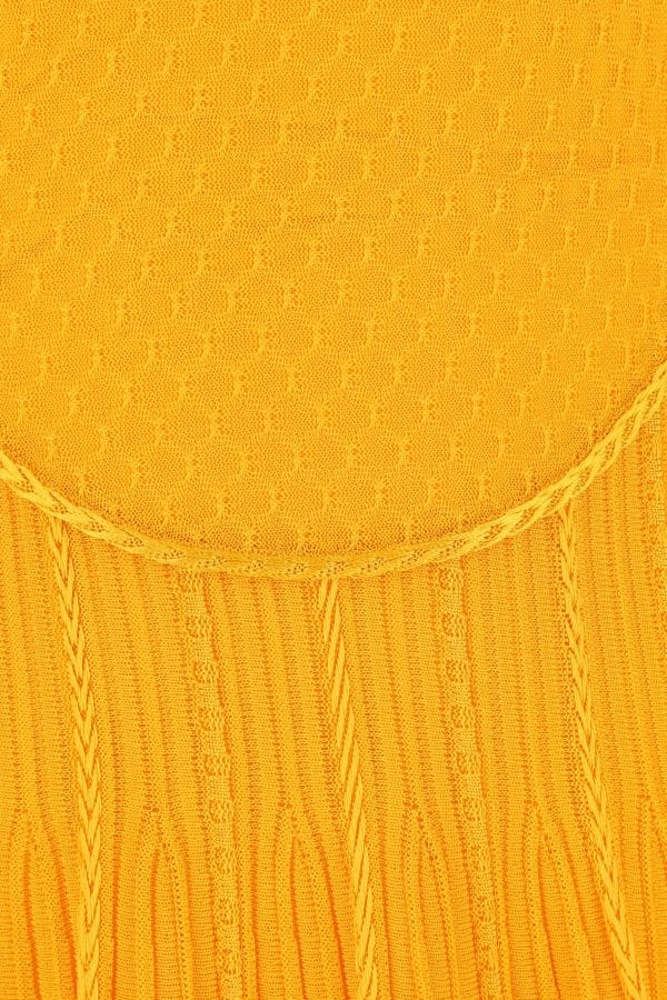GIVENCHY | Yellow stretch viscose blend mini dress