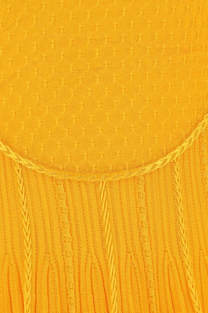 GIVENCHY | Yellow stretch viscose blend mini dress