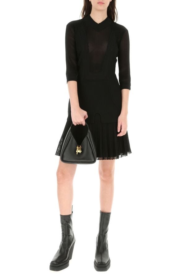 GIVENCHY | Black stretch viscose blend mini dress