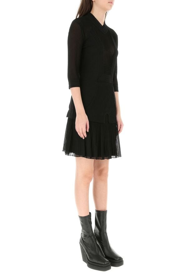 GIVENCHY | Black stretch viscose blend mini dress