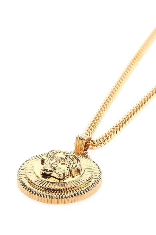 VERSACE | Gold metal Medusa Biggie necklace
