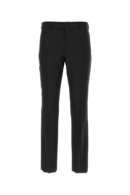 VERSACE | Black wool blend pant