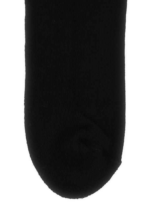 VERSACE | Black stretch cotton blend socks