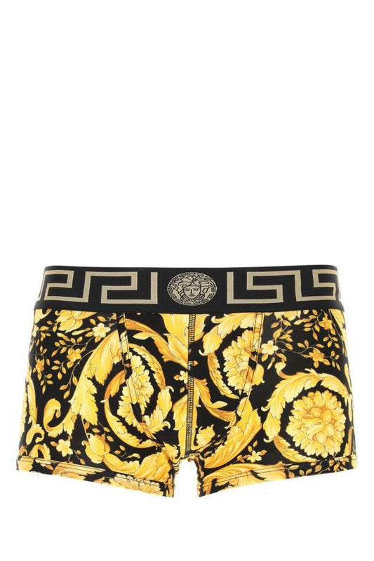 VERSACE | Printed stretch cotton boxer