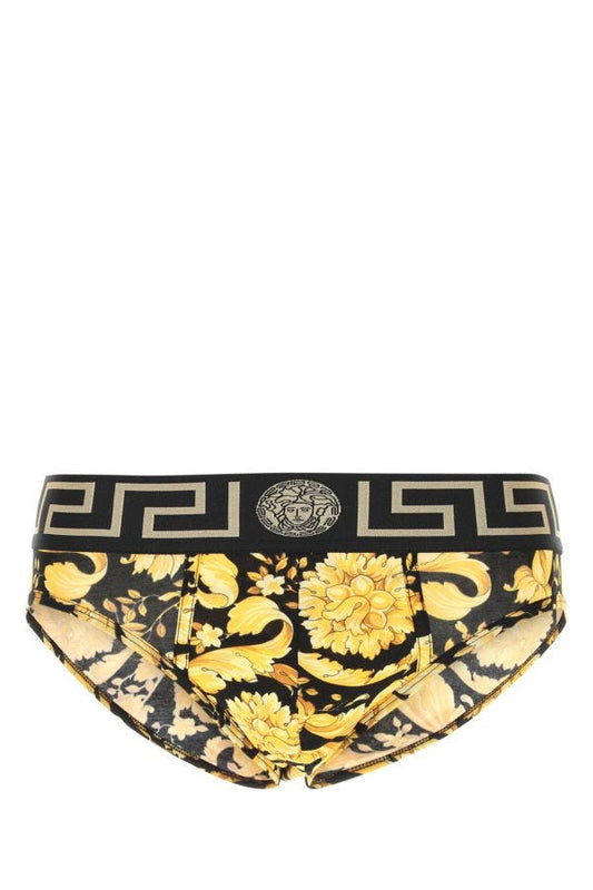 VERSACE | Printed stretch cotton brief
