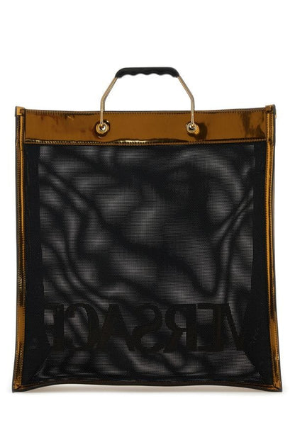 VERSACE | Black mesh Versace shopping bag