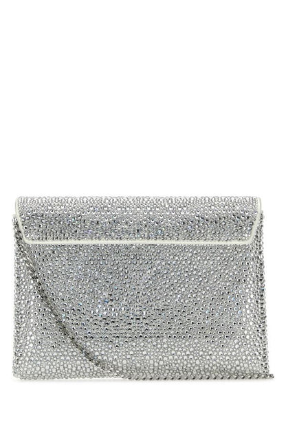 VERSACE | Embellished satin La Medusa clutch