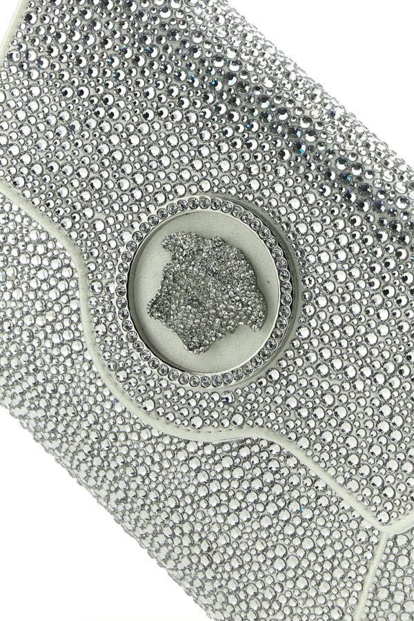 VERSACE | Embellished satin La Medusa clutch