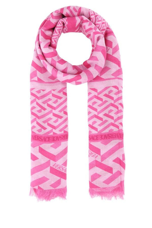 VERSACE | Printed modal blend scarf