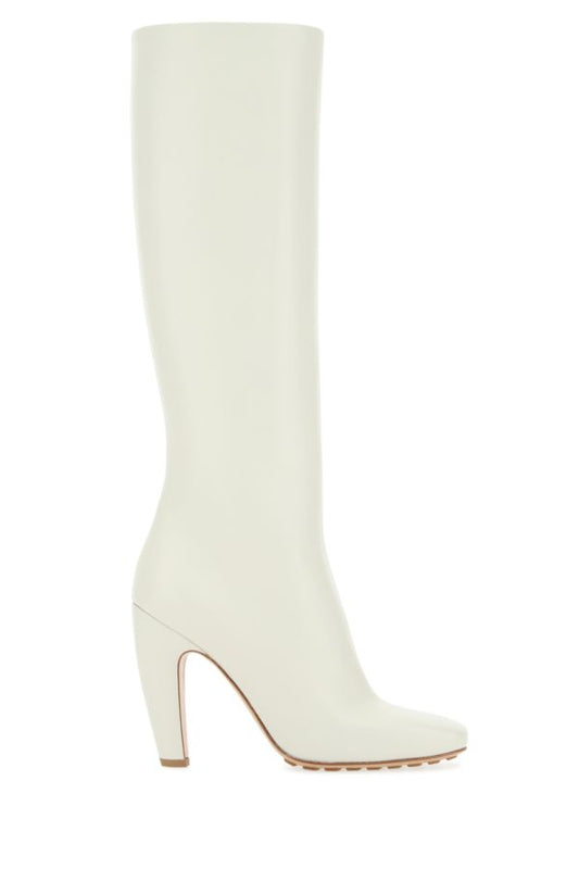 BOTTEGA VENETA | Chalk leather Canalazzo boots