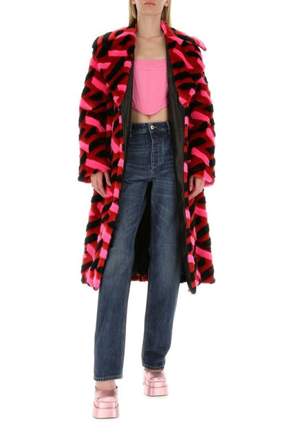 VERSACE | Multicolor eco fur