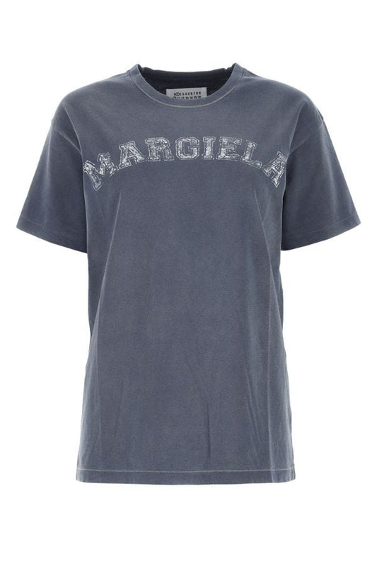MAISON MARGIELA | Denim blue cotton t-shirt