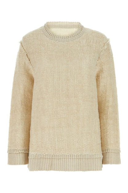 MAISON MARGIELA | Sand hemp blend oversize sweater