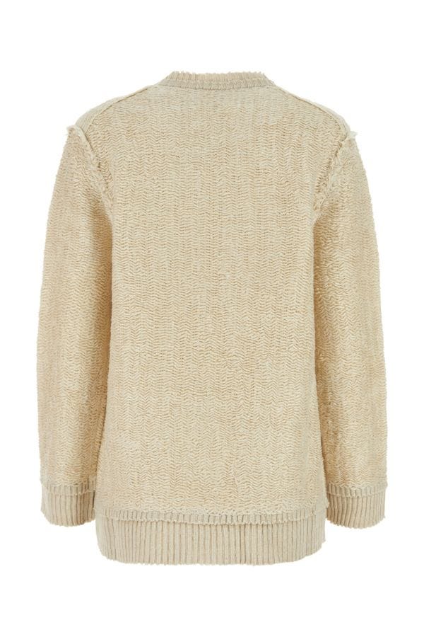 MAISON MARGIELA | Sand hemp blend oversize sweater