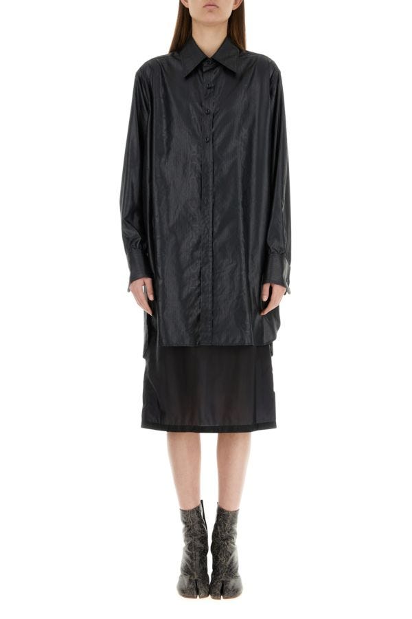 MAISON MARGIELA | Black fabric oversize shirt