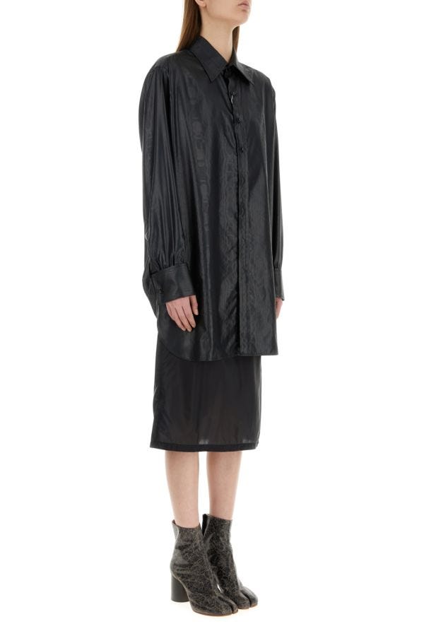 MAISON MARGIELA | Black fabric oversize shirt