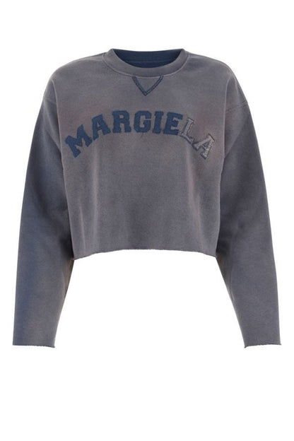 MAISON MARGIELA | Blue cotton oversize sweatshirt
