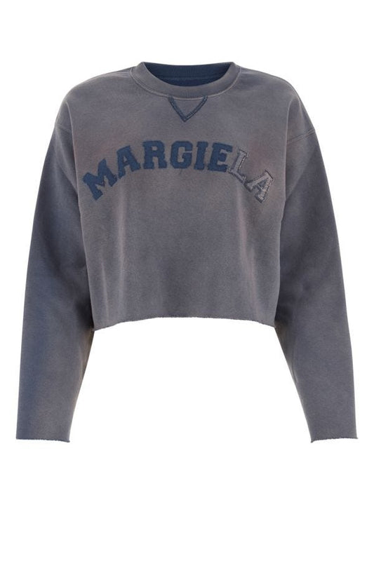 MAISON MARGIELA | Blue cotton oversize sweatshirt