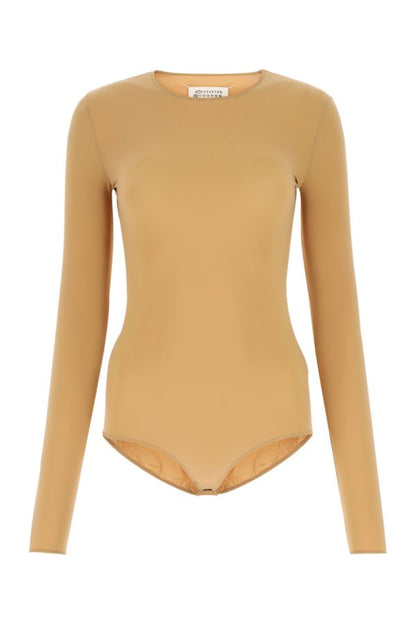 MAISON MARGIELA | Skin pink stretch nylon bodysuit