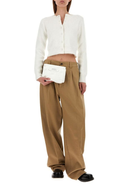 MAISON MARGIELA | White nappa leather mini Slam Red Carpet clutch
