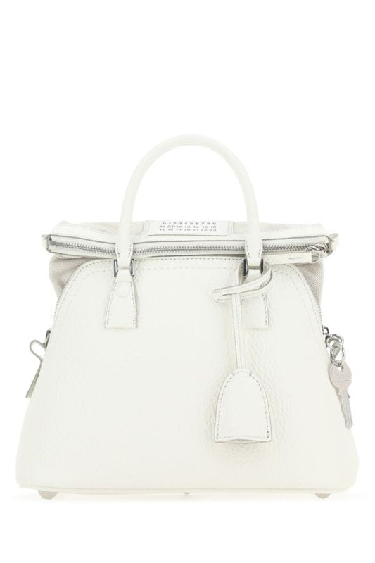 MAISON MARGIELA | White leather 5AC handbag