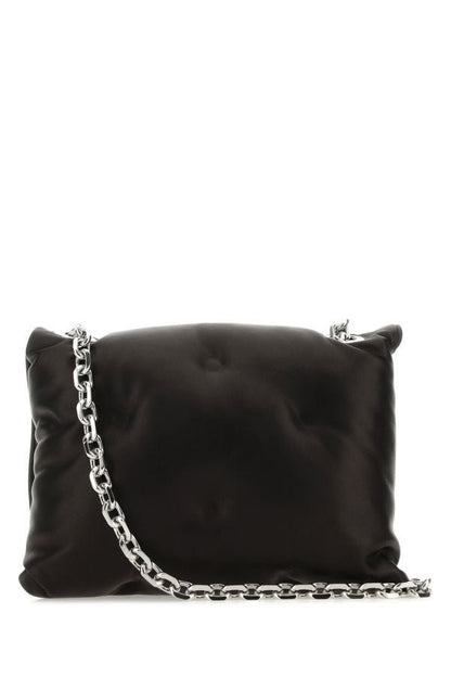 MAISON MARGIELA | Black nappa leather small Glam Slam Flap crossbody bag