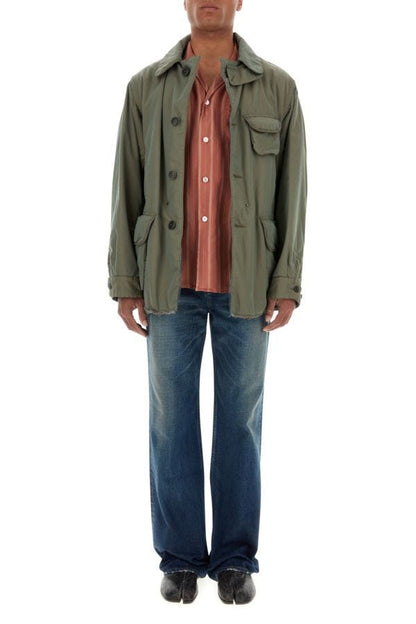 MAISON MARGIELA | Sage green cotton padded jacket