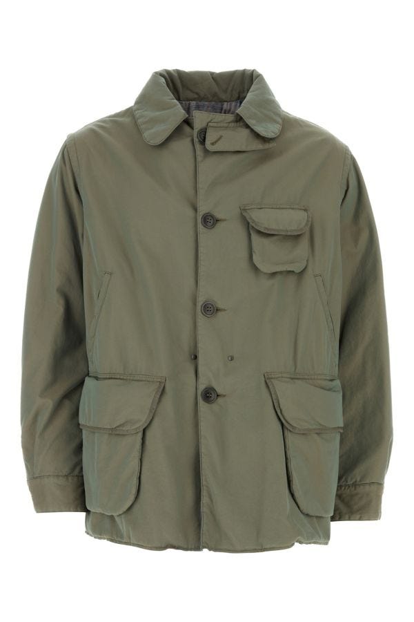 MAISON MARGIELA | Sage green cotton padded jacket