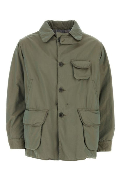 MAISON MARGIELA | Sage green cotton padded jacket