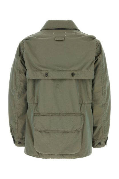MAISON MARGIELA | Sage green cotton padded jacket