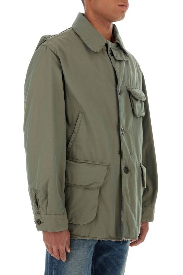 MAISON MARGIELA | Sage green cotton padded jacket