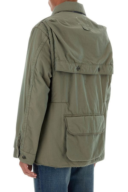 MAISON MARGIELA | Sage green cotton padded jacket