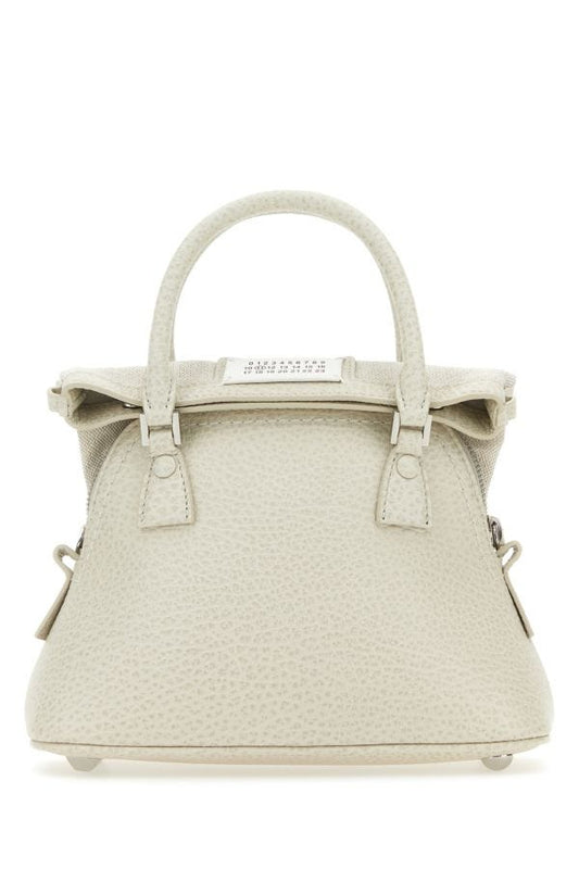 MAISON MARGIELA | Chalk leather micro 5AC handbag