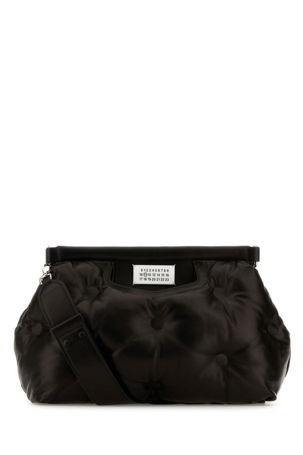 MAISON MARGIELA | Black nappa leather medium Glam Slam Classique crossbody bag