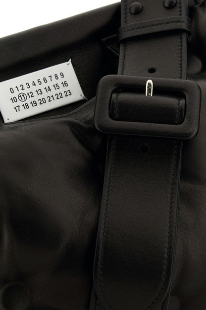MAISON MARGIELA | Black nappa leather medium Glam Slam Classique crossbody bag