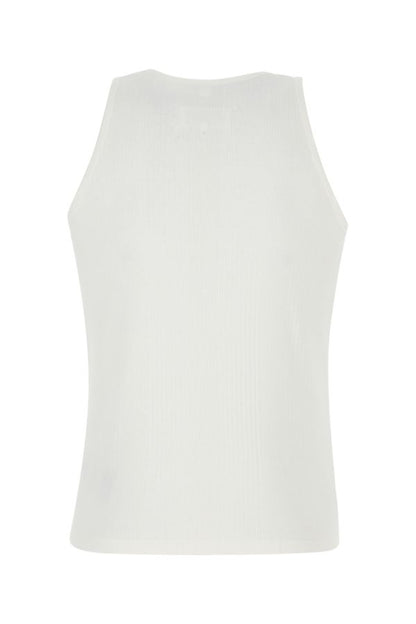 MAISON MARGIELA | Ivory cotton tank top