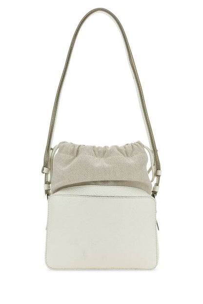 MAISON MARGIELA | Ivory leather and fabric 5AC bucket bag