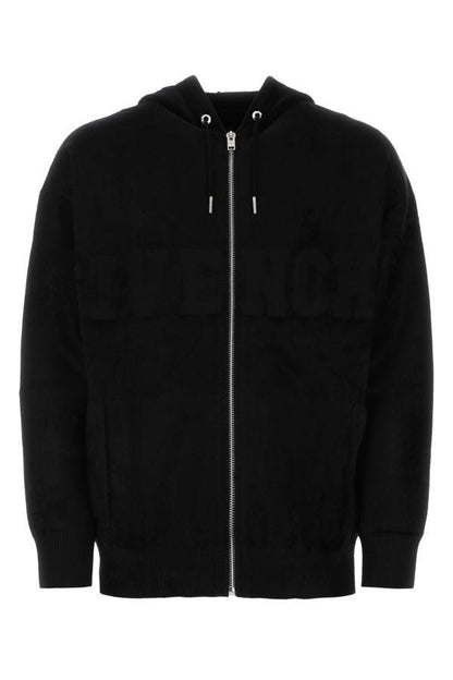GIVENCHY | Black viscose blend oversize sweatshirt