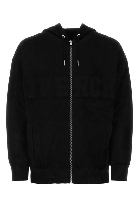 GIVENCHY | Black viscose blend oversize sweatshirt