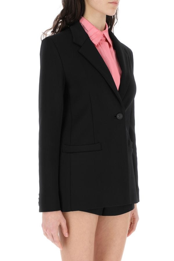 GIVENCHY | Black viscose blazer