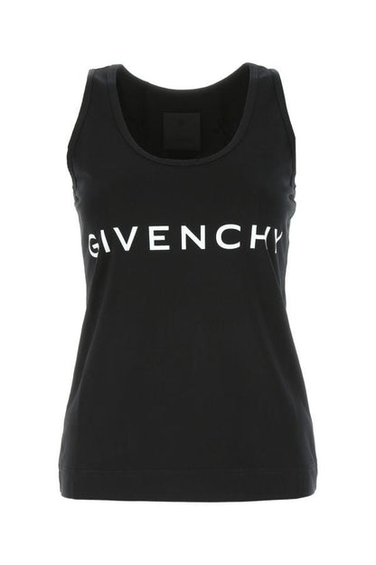 GIVENCHY | Black cotton tank top