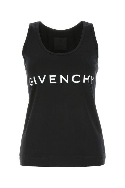 GIVENCHY | Black cotton tank top