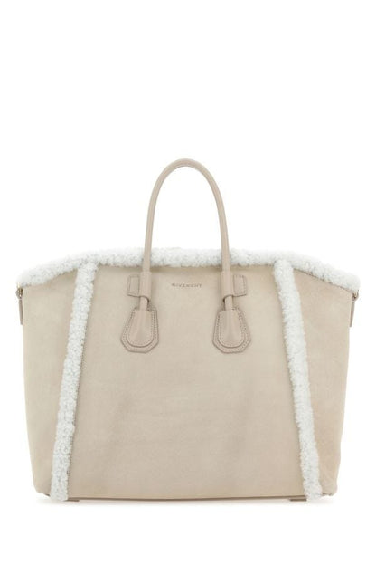 GIVENCHY | Sand suede small Antigona Sport handbag