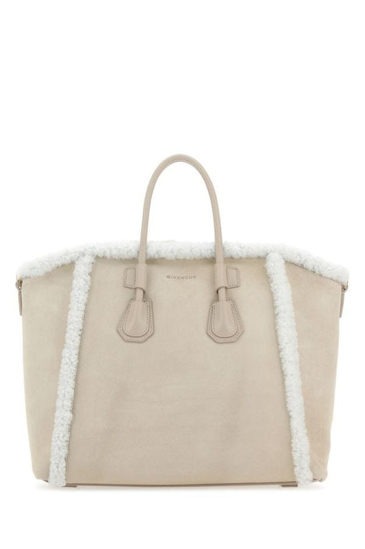 GIVENCHY | Sand suede small Antigona Sport handbag